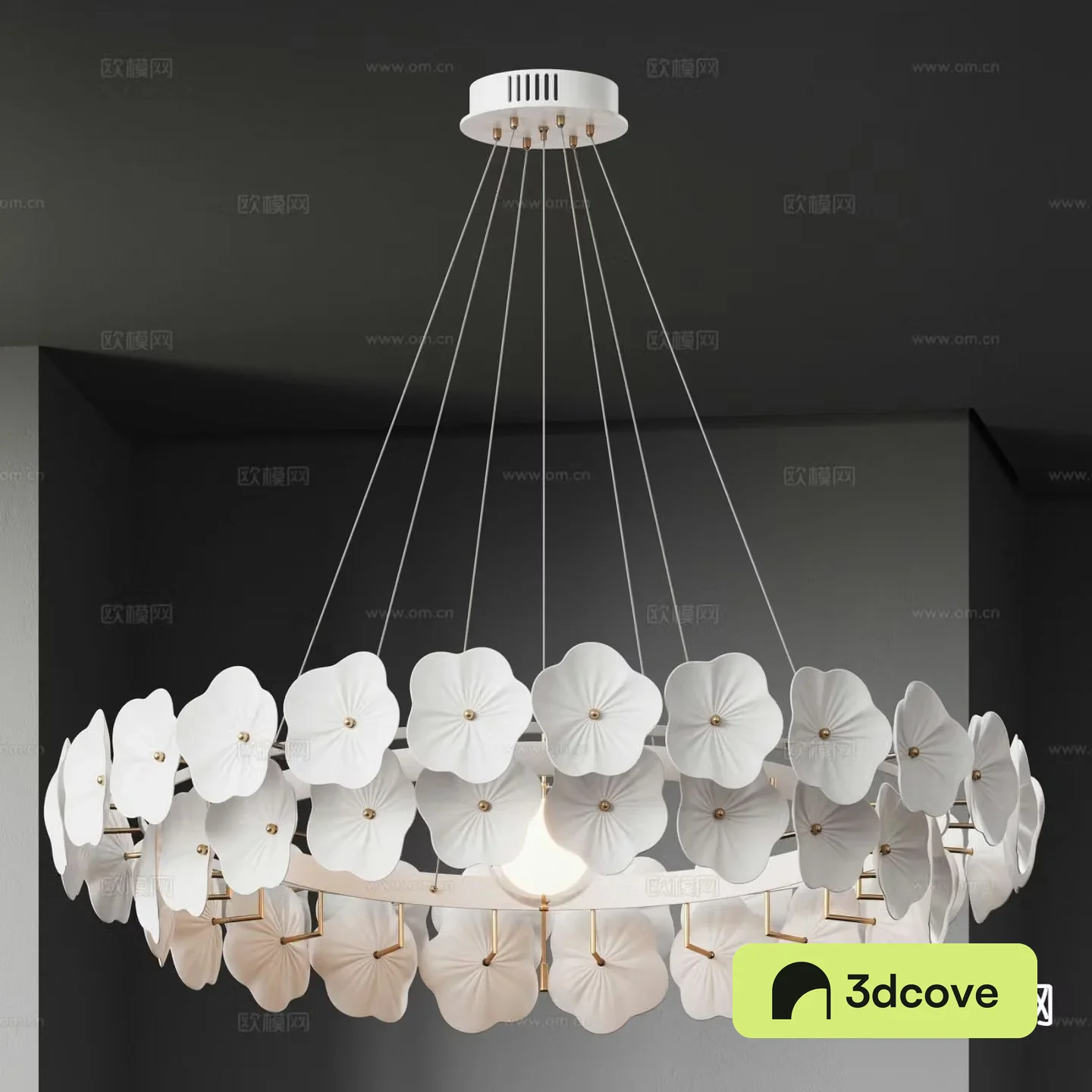 Creative chandelier petal chandelier