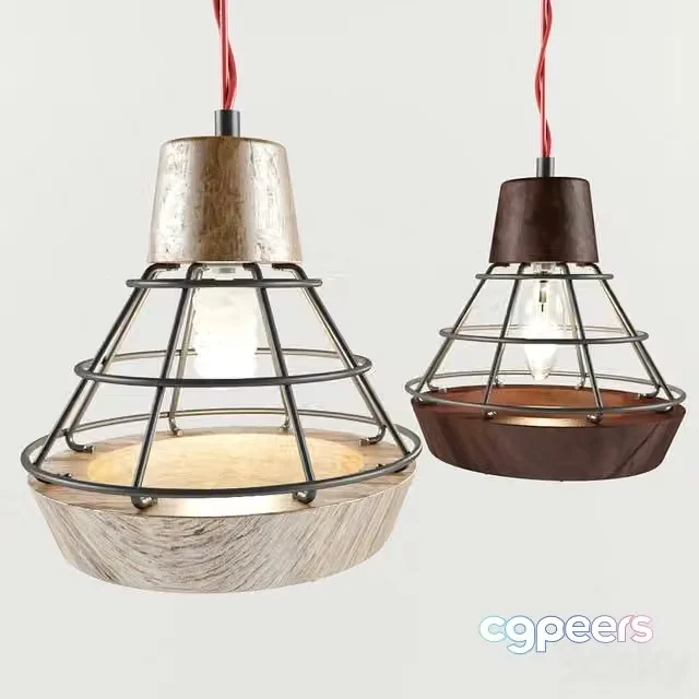 3ds Max Free – Work Lamp (Bamboo & Mild Steel)