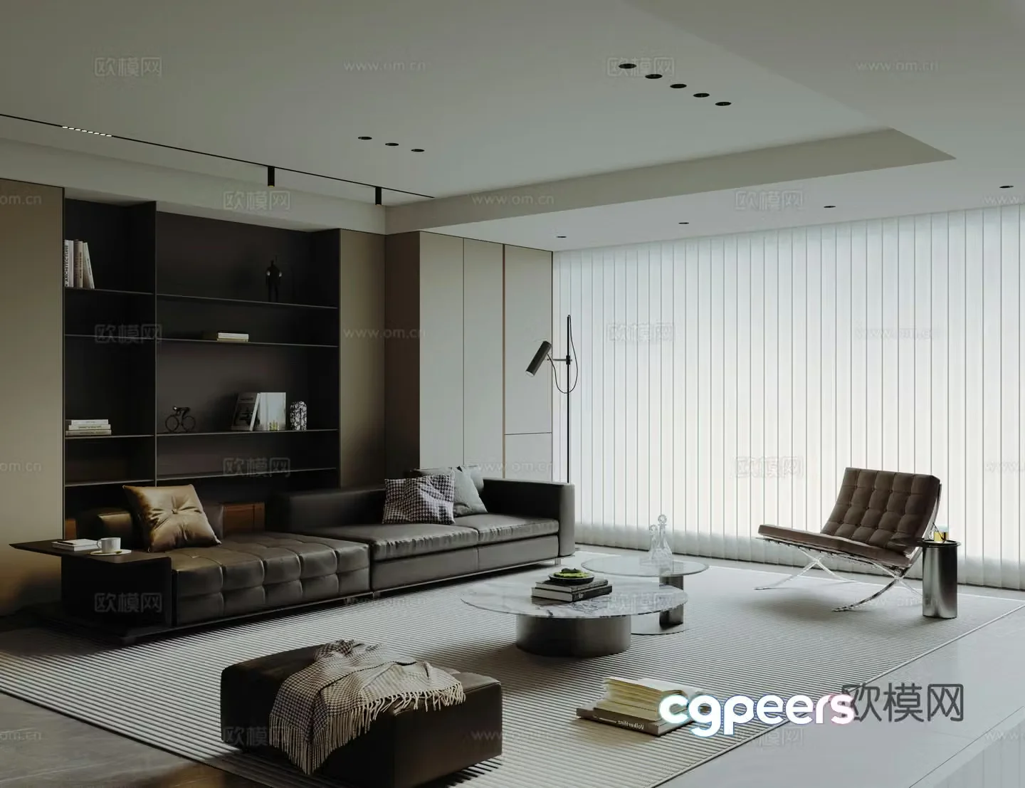 Modern living room 3d model