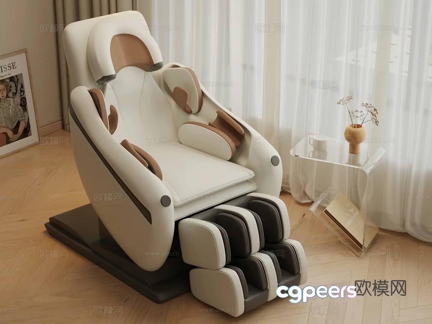 Modern massage chair 3d model
