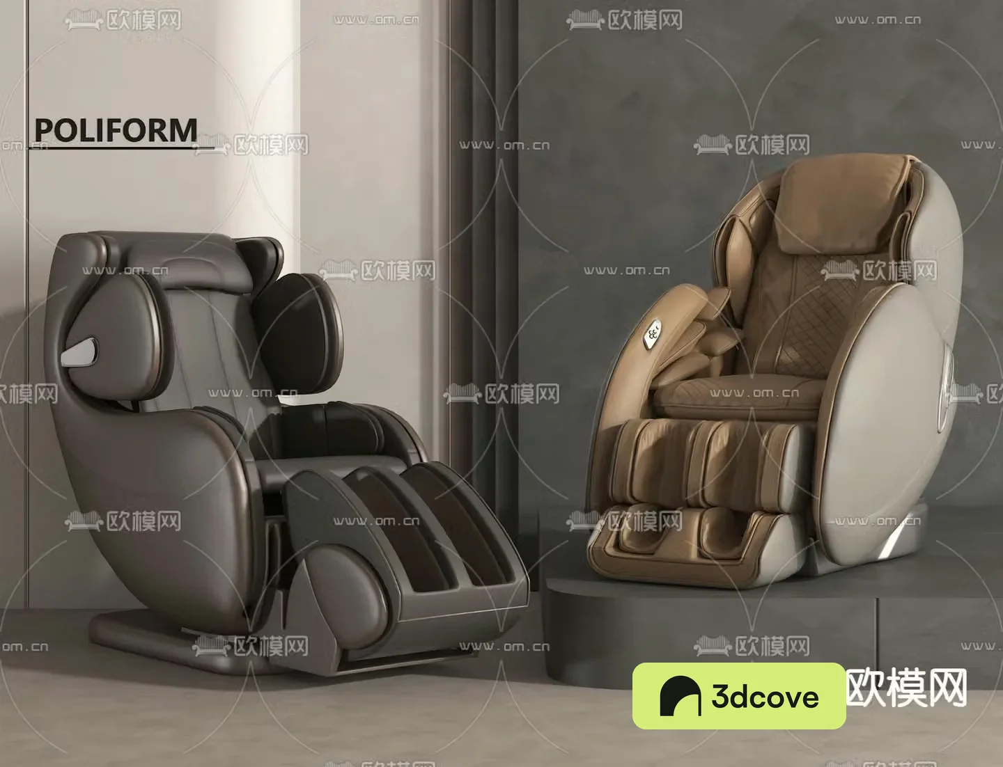 Leather massage chair electric massage chair