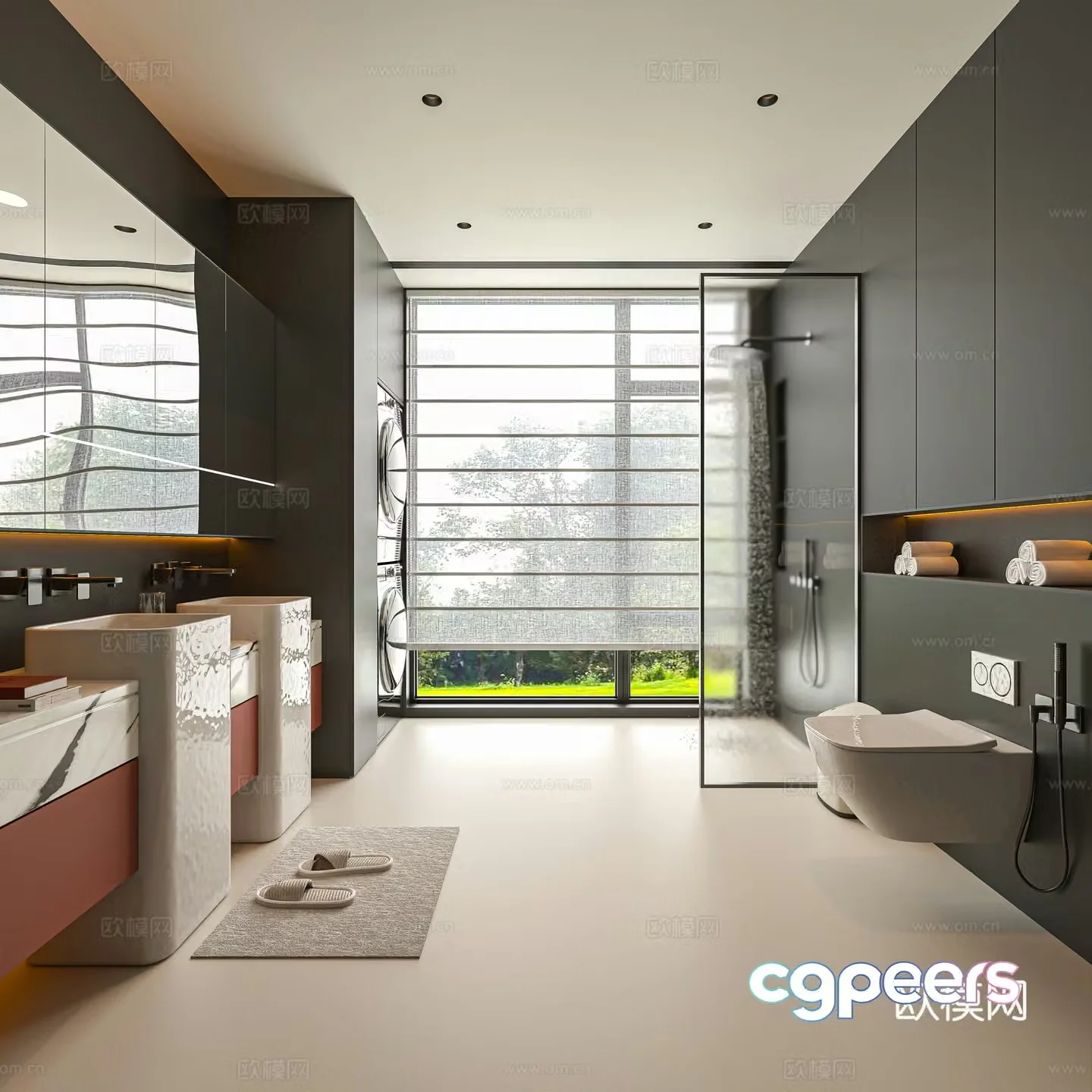 Italian bathroom 3d model