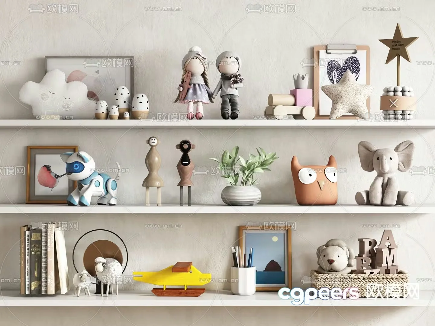 Children’s ornaments toys dolls dolls 3d model