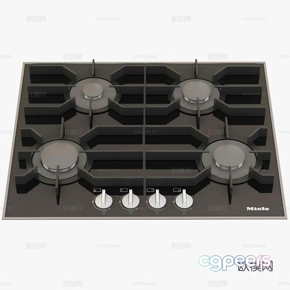 Miele KM 3010 LPG cooker 3D model