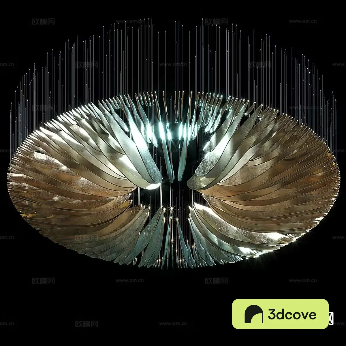 Light luxury crystal chandelier
