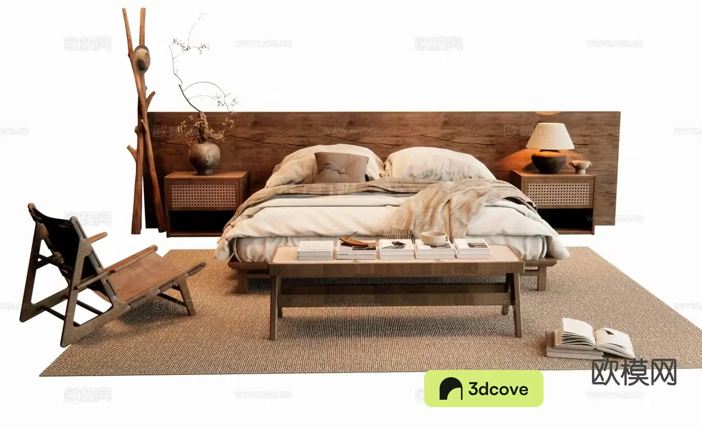 Medieval style double bed