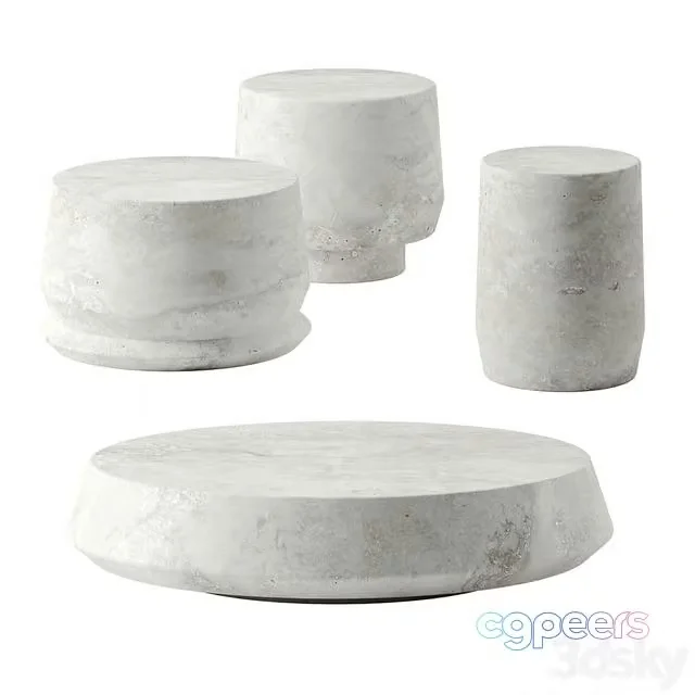 3ds Max Free – TIMELESS coffee tables by Maria Osminina