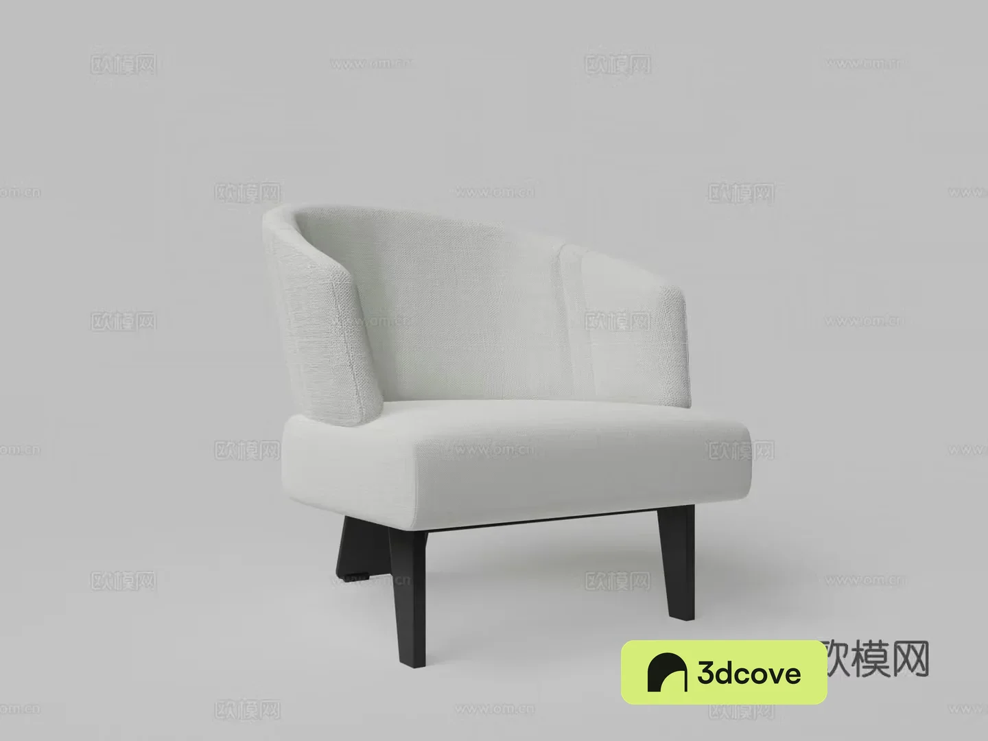 Modern fabric lounge chair