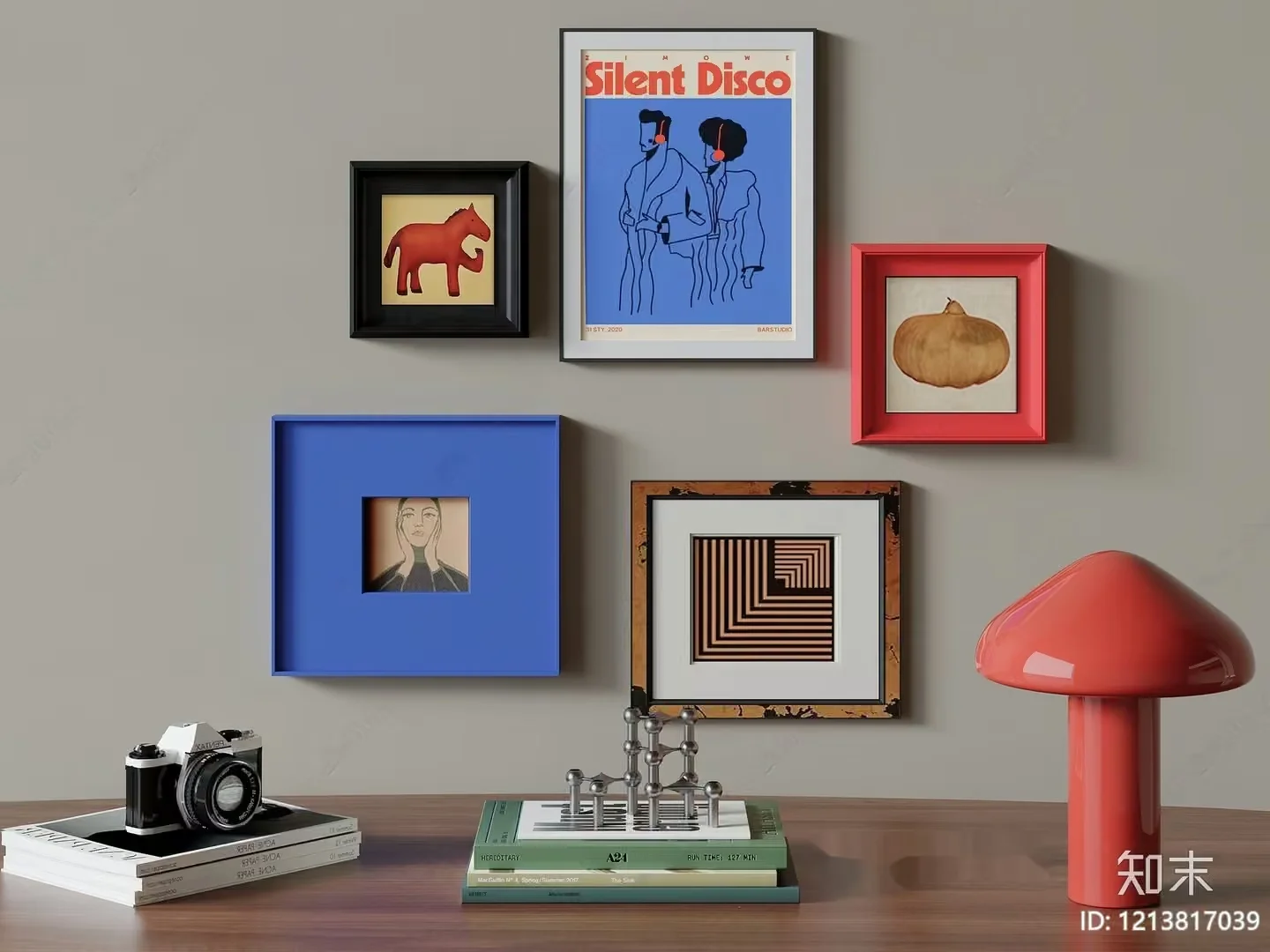 A Collection Of Framed Artwork 3D Model – 21899 – VRAY Render