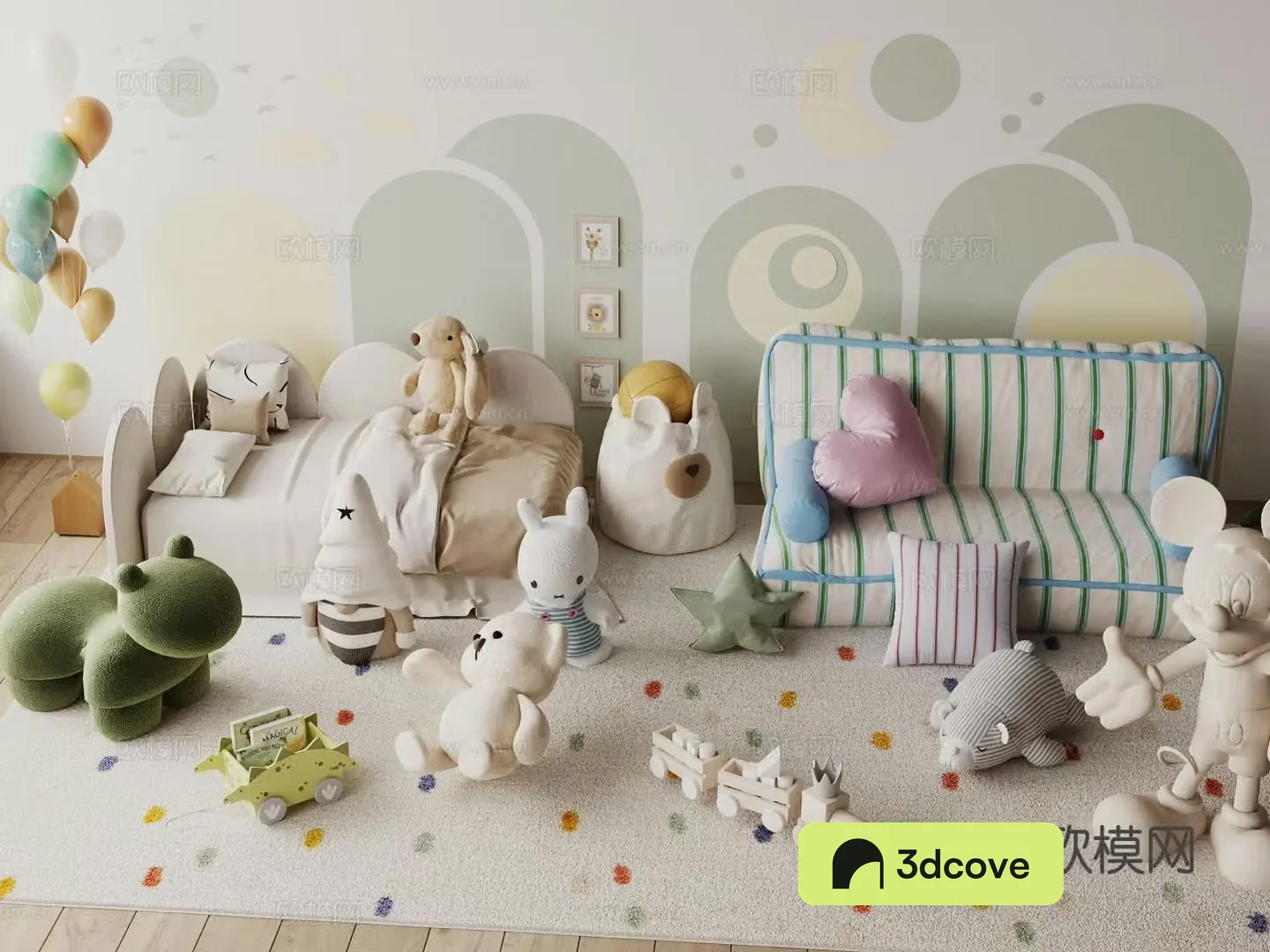 Modern children’s sofa toys doll