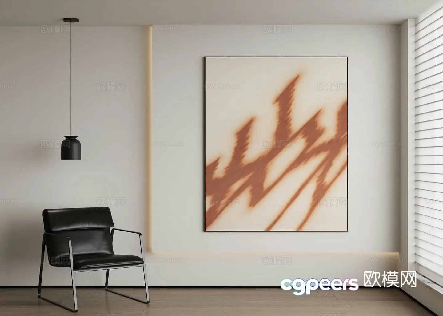 Modern decorative painting 3d model