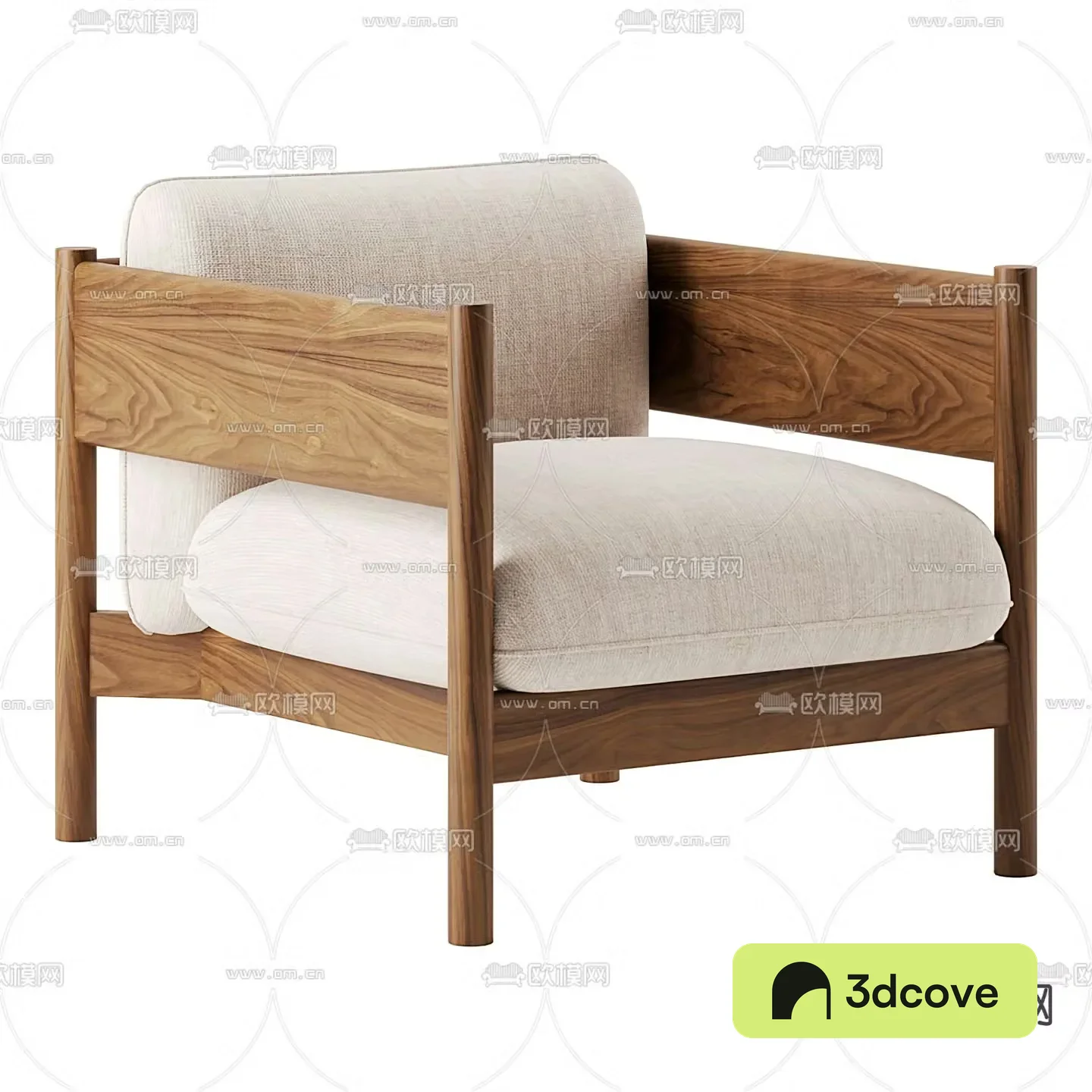Molteni&C Nordic fabric lounge chair