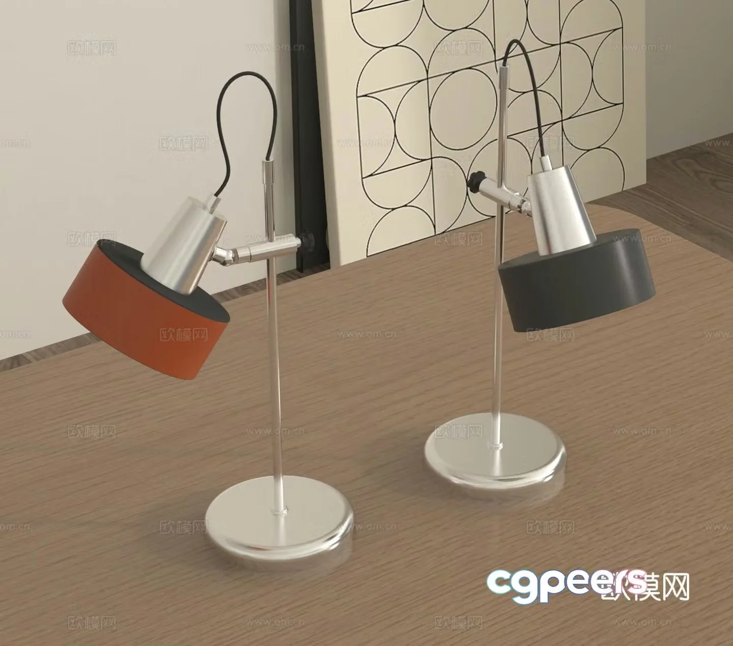 Desk lamp Desktop lamp Reading lamp 3d model