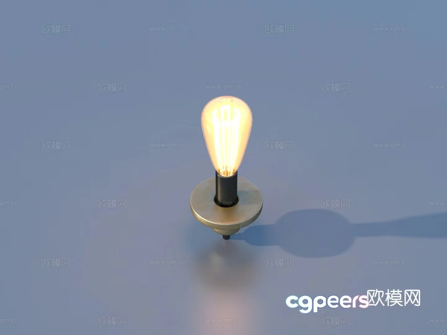 Light bulb Electric lamp bulb wick electrical appliances 3D model