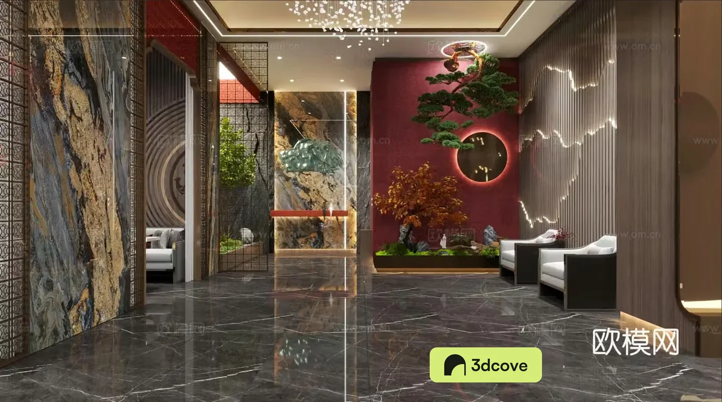 new Chinese style club hall