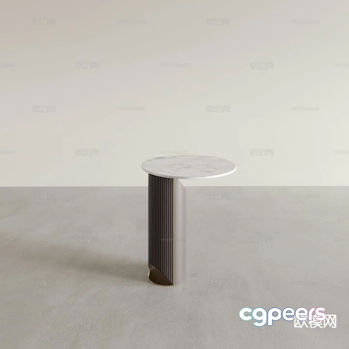 Modern side table round table small table table corner table 3D model
