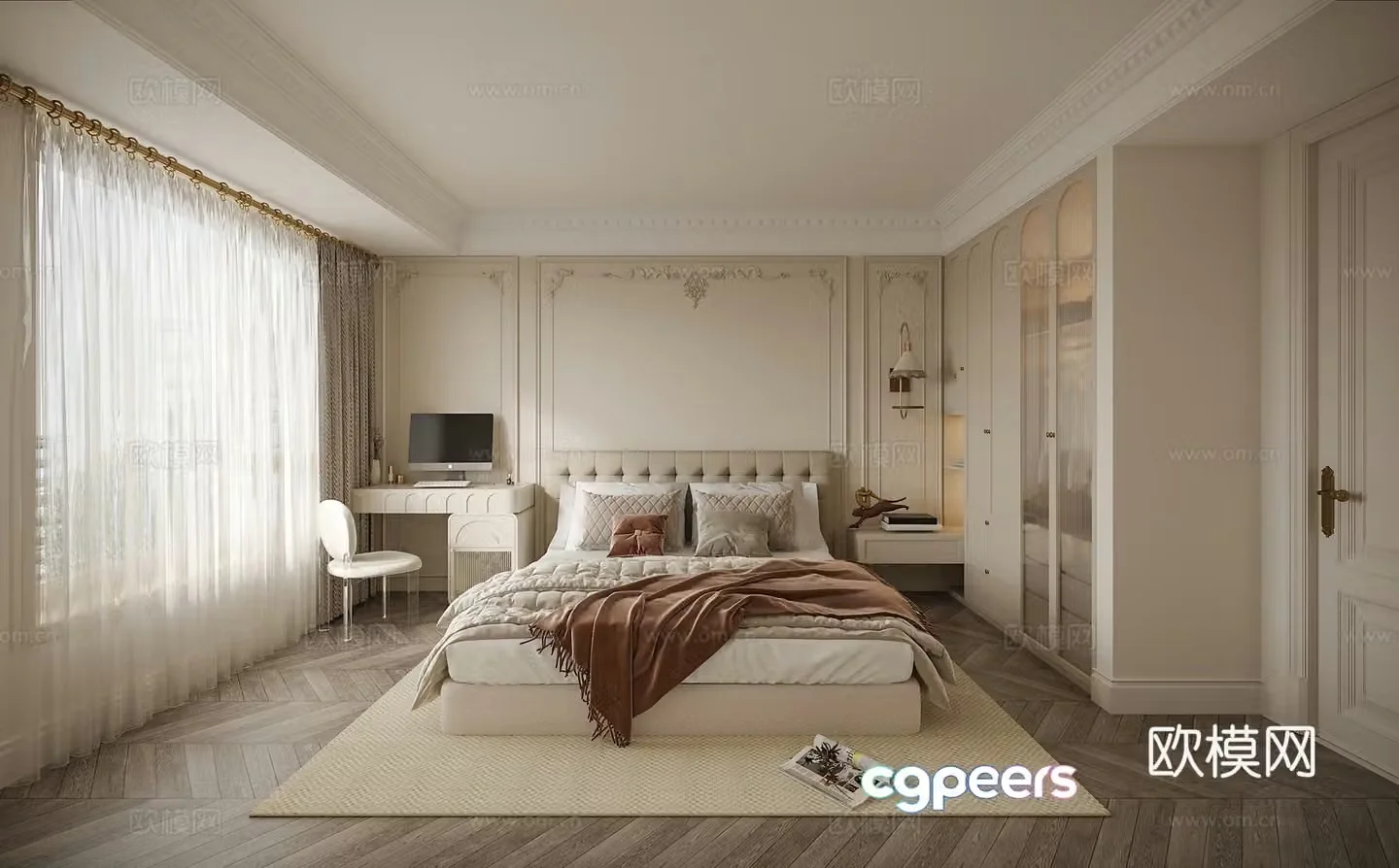 Bedroom Second bedroom Daughter room 3d model