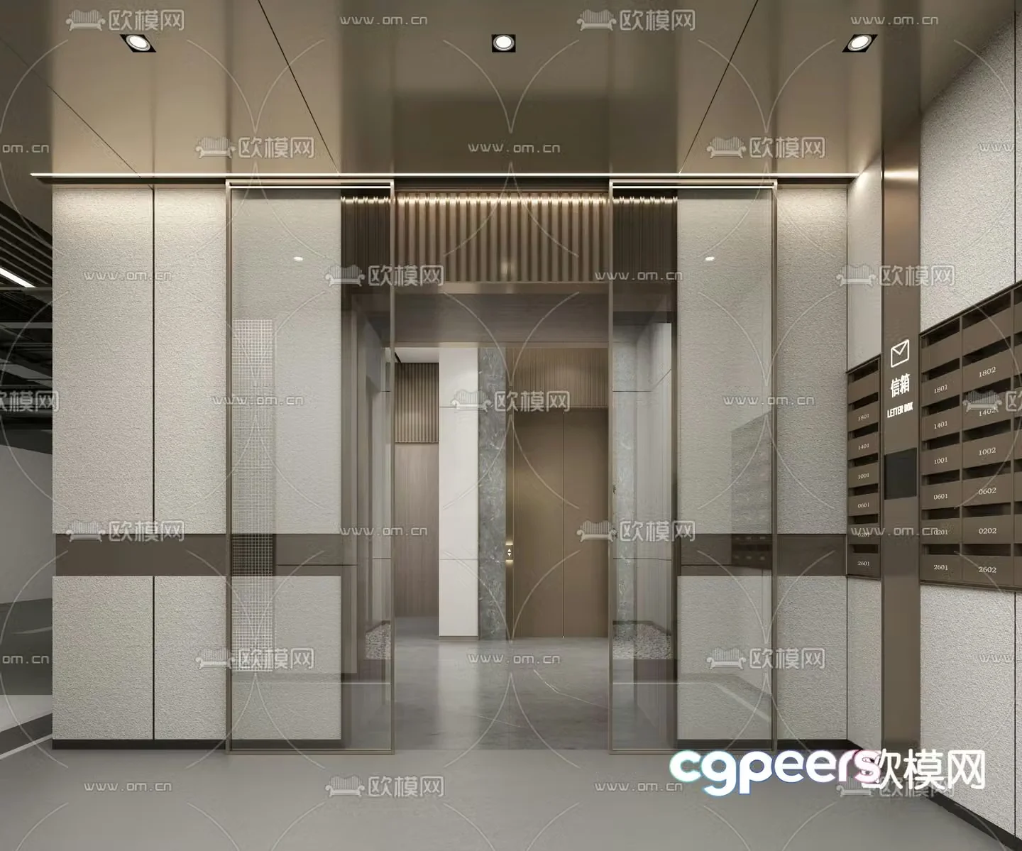 Villa elevator elevator 3d model