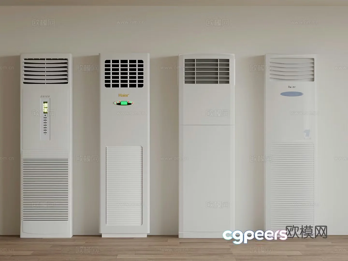 Modern air conditioner Vertical air conditioner 3D model