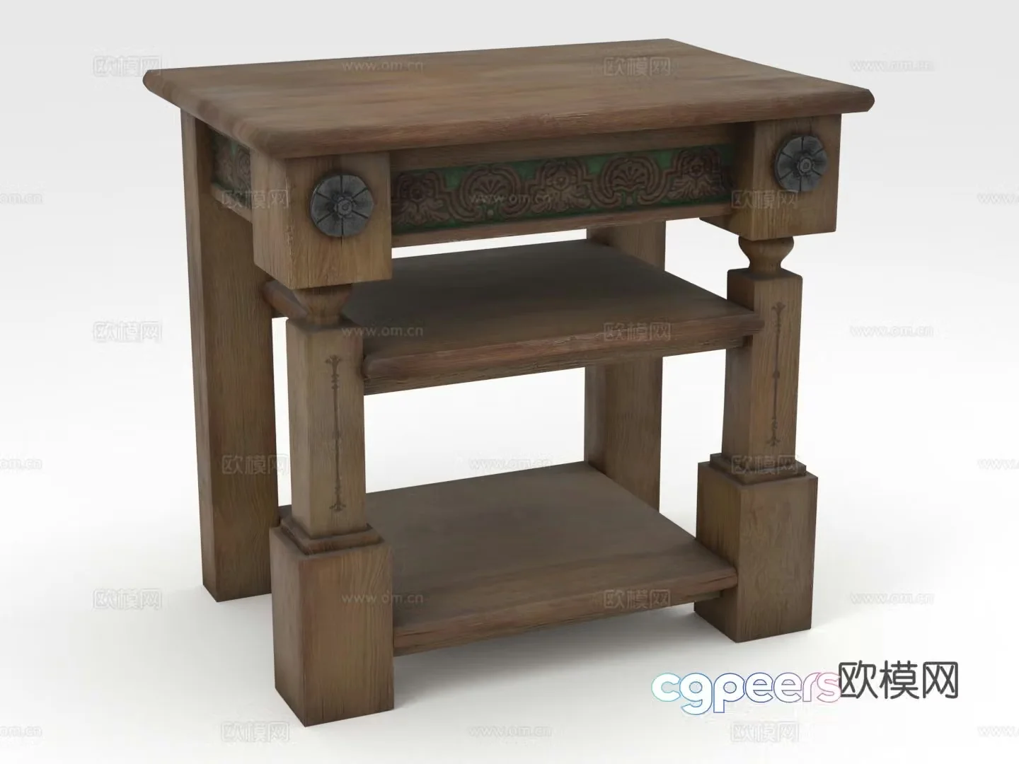 Storage rack Side table Display rack Decorative rack 3D model
