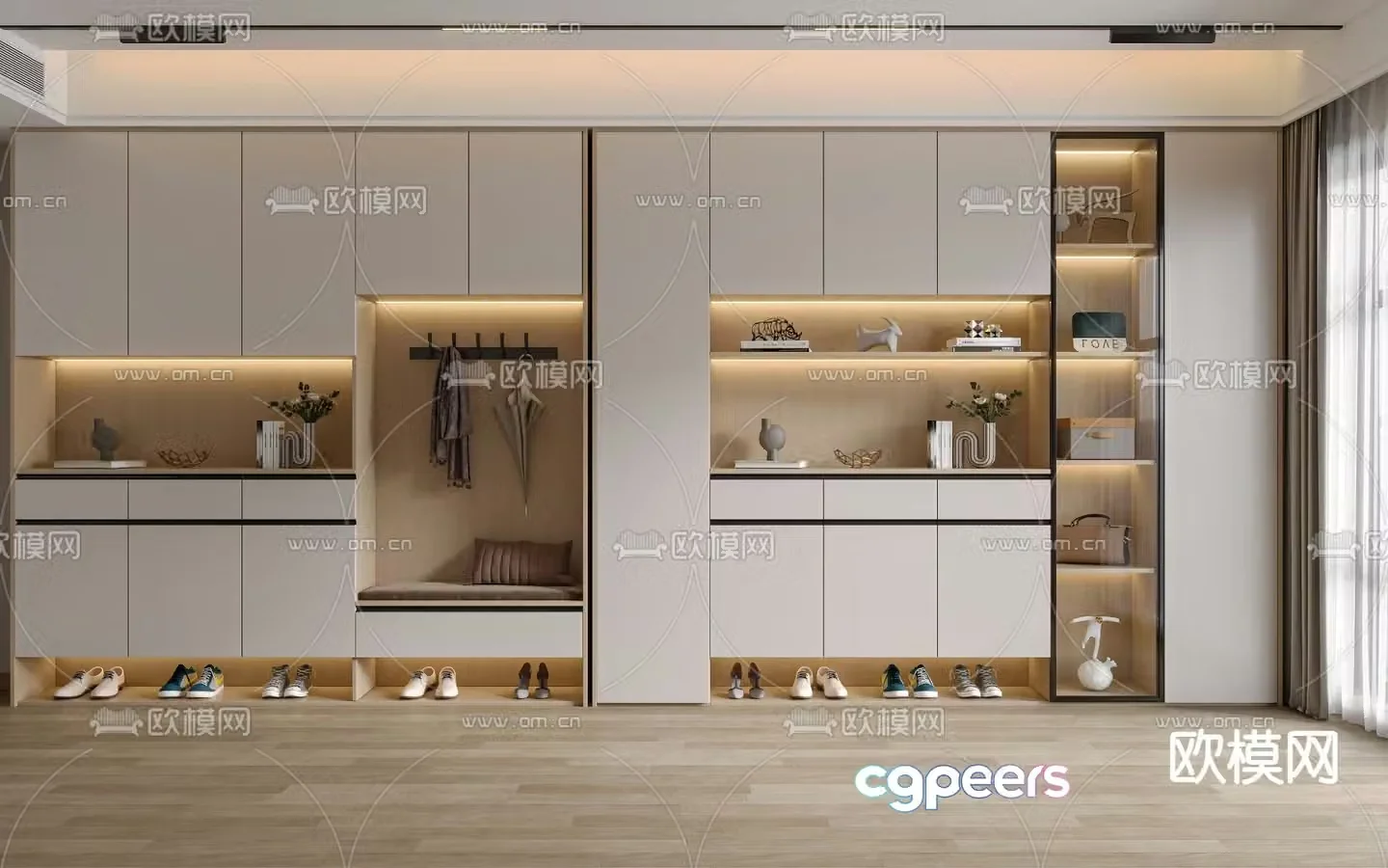Entrance shoe cabinet Entrance entrance 3D model
