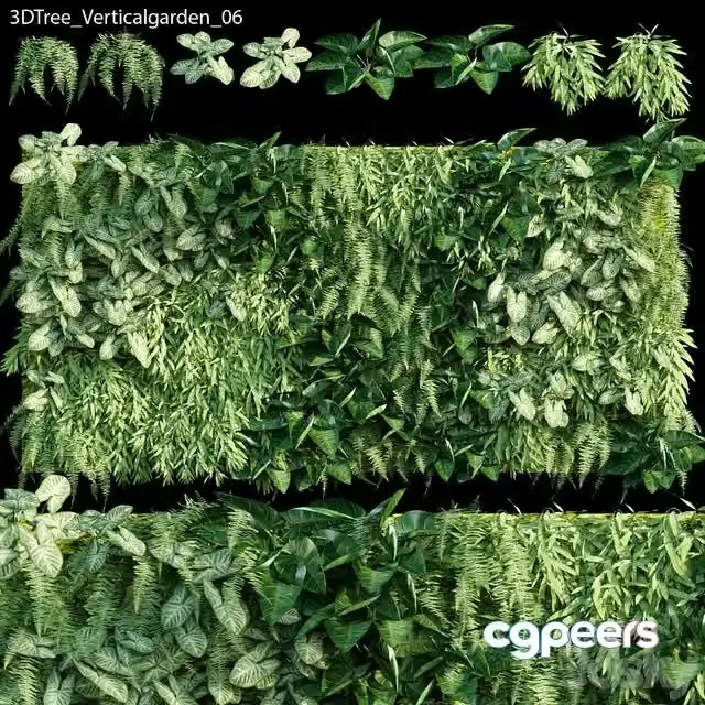 3ds Max Free – Verticalgarden – Green wall 06