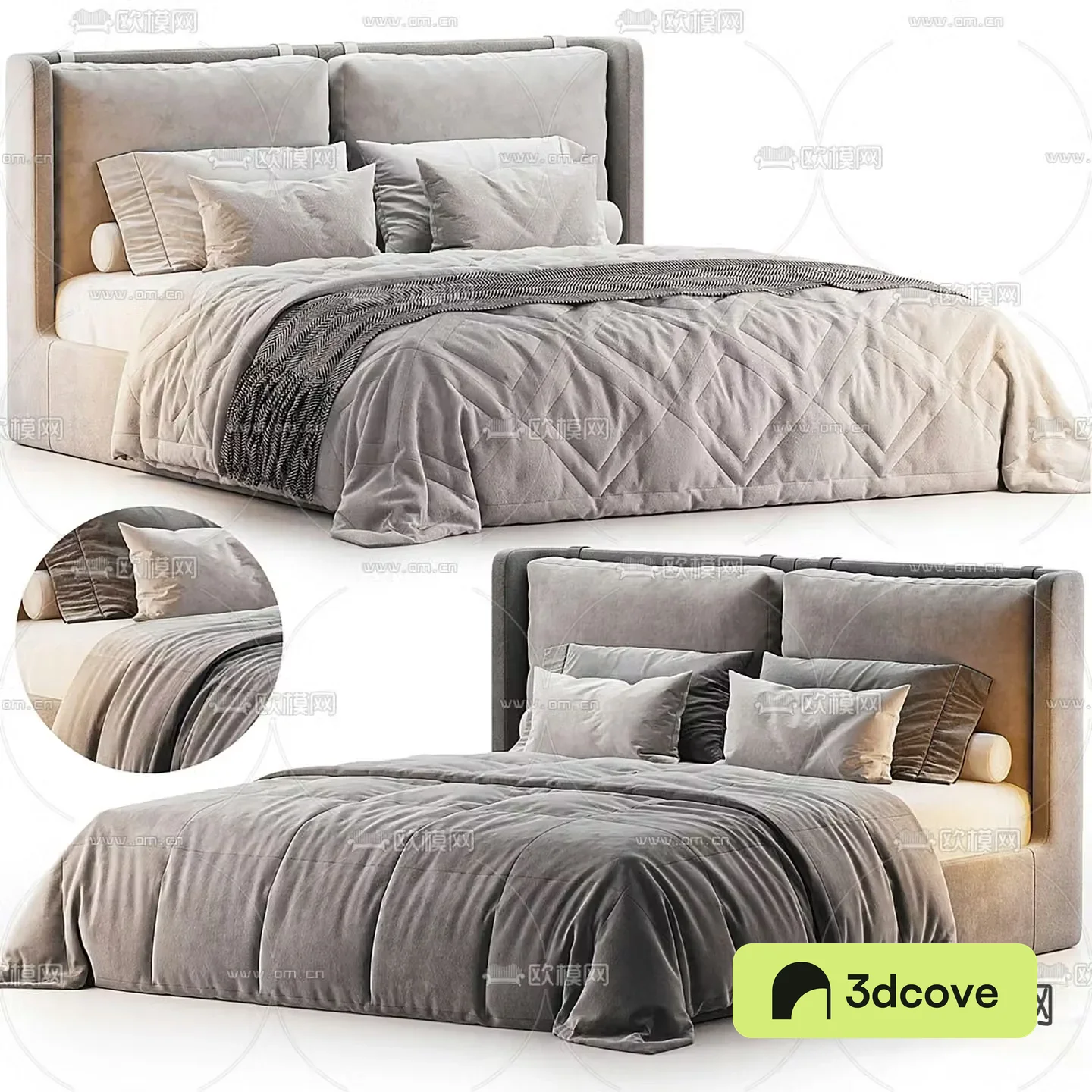 Modern double bed