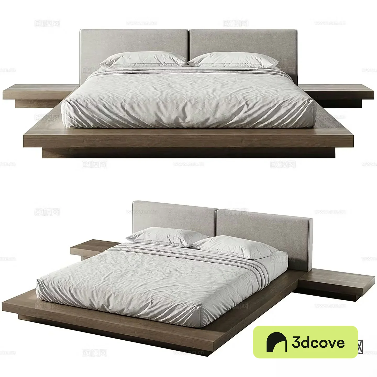 Modern double bed