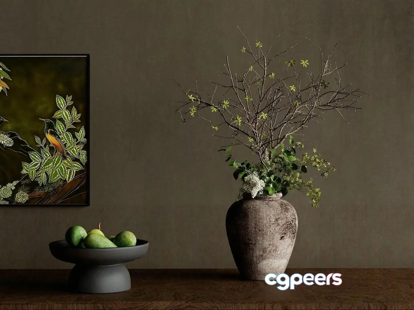 Modern Decorative Vase 3D Model – 3563 – VRAY Render