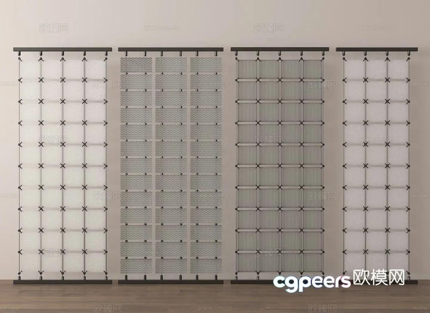 Entrance partition glass partition 3d model