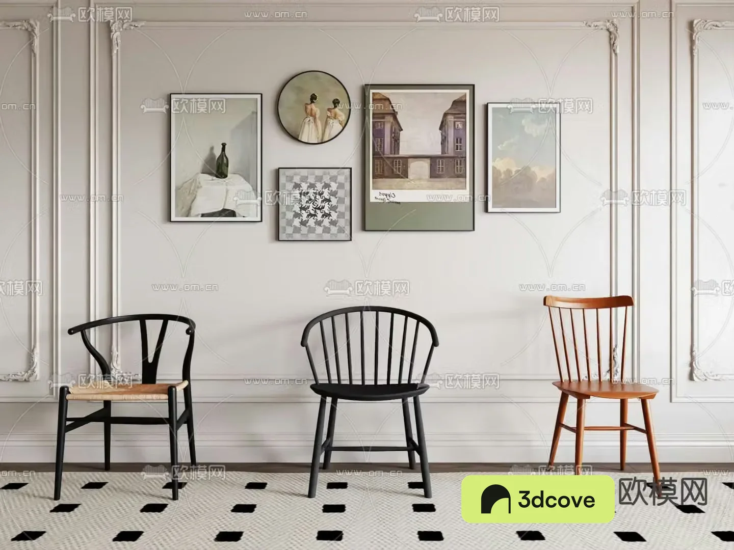 Nordic chair dining chair