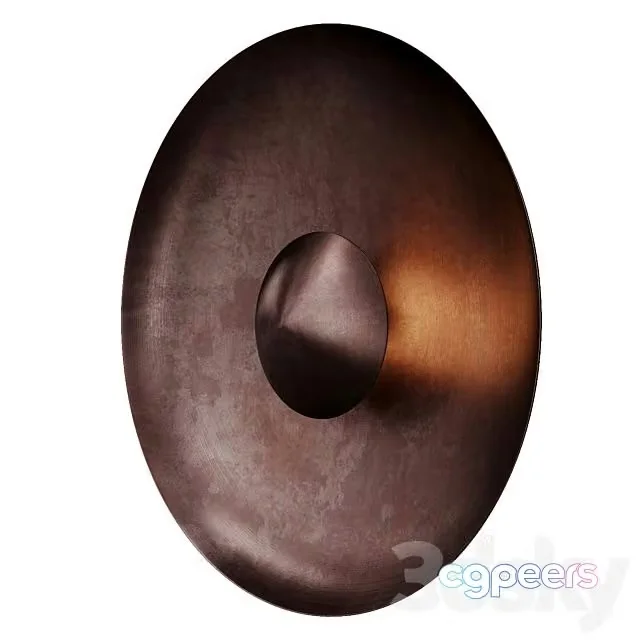 3ds Max Free – Dusk Burned Black Wall Lamp by 101