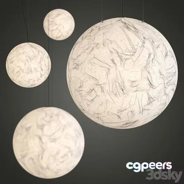 3ds Max Free – Moon Chandelier by Davide Groppi