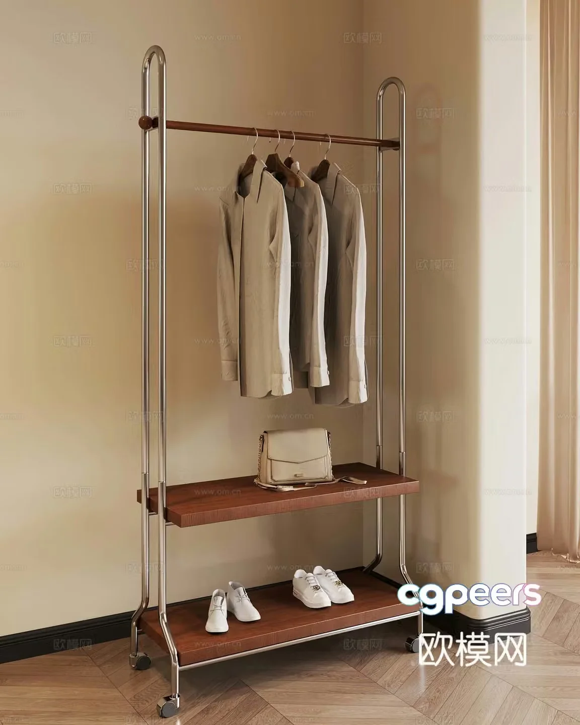 French medieval windbreaker hanger 3d model
