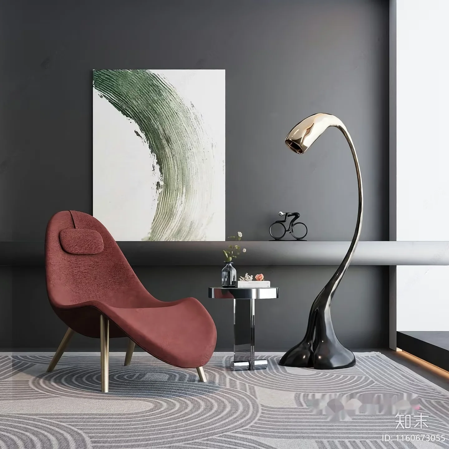 Modern Living Room 3D Model – 14708 – VRAY Render