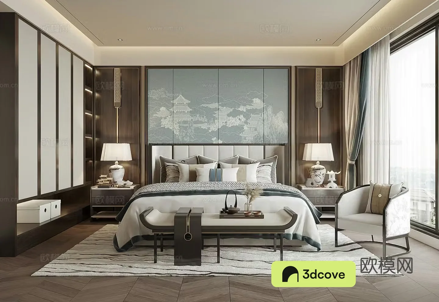 New Chinese bedroom