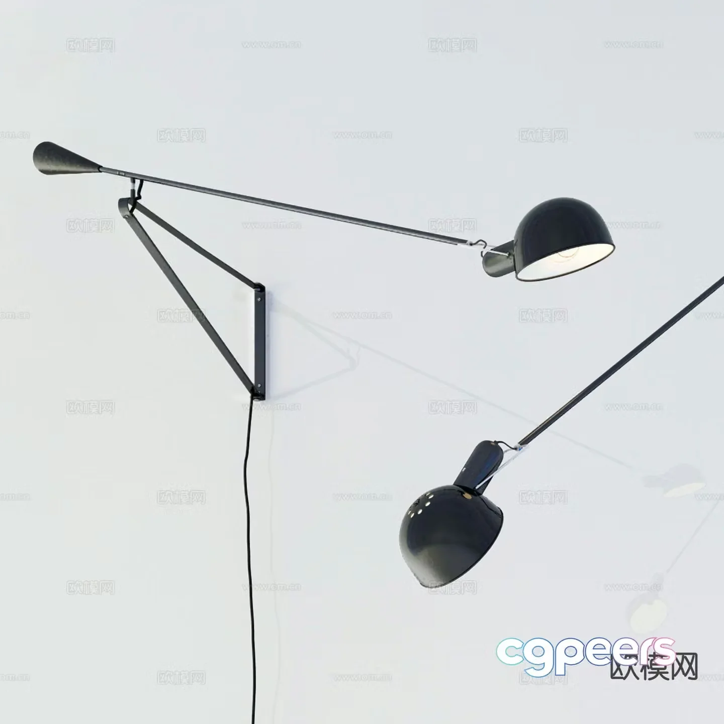 Creative wall lamp bedside wall lamp 3d model