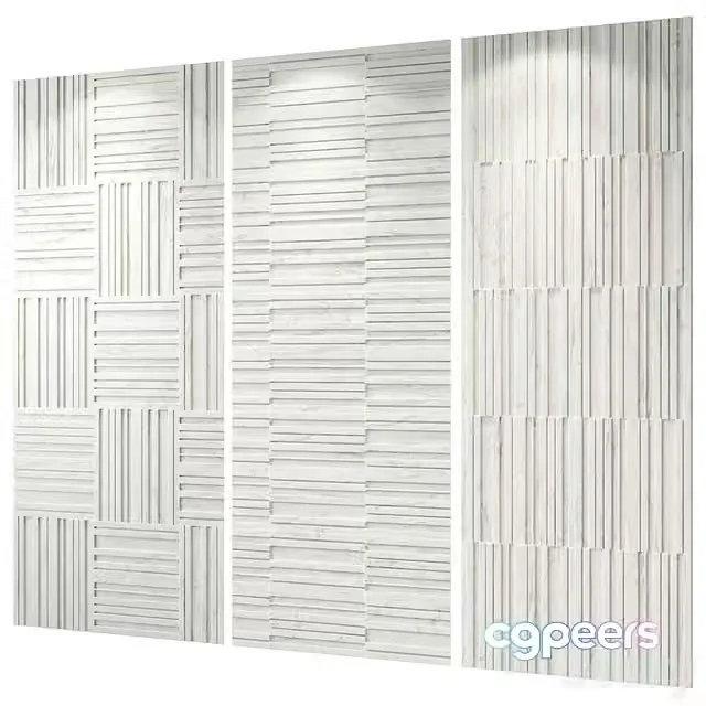 3ds Max Free – Lithos Design marble wall panel Barcode Zero