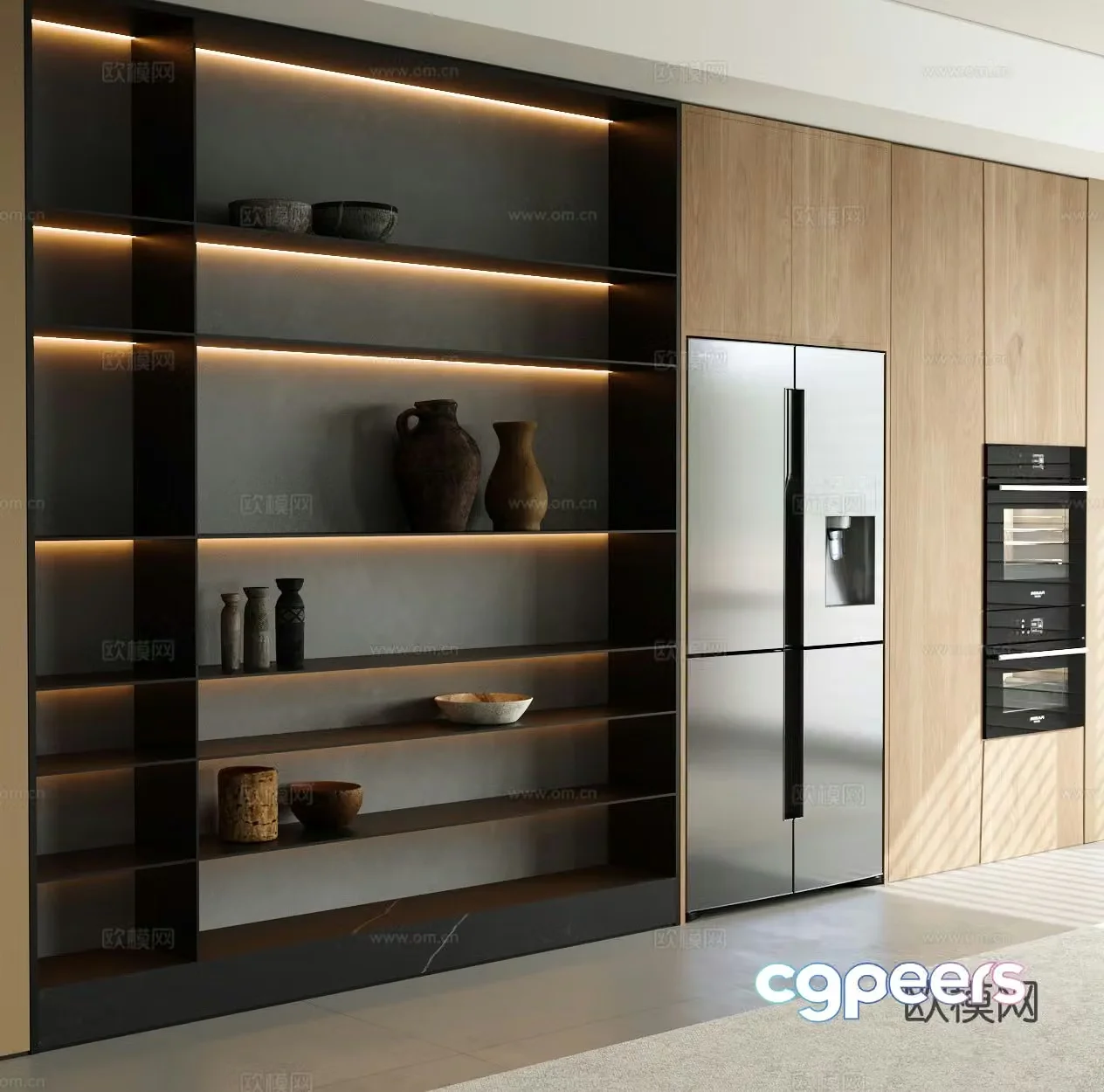 Modern sideboard 3d model
