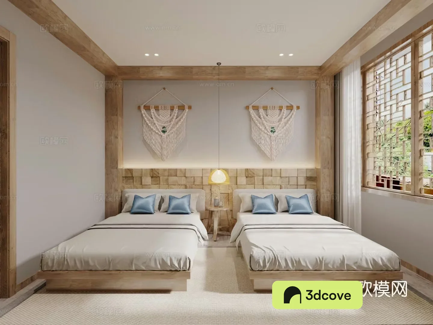 åŒ é—´ ä¾˜ ä¾˜ Double bed room 3D model