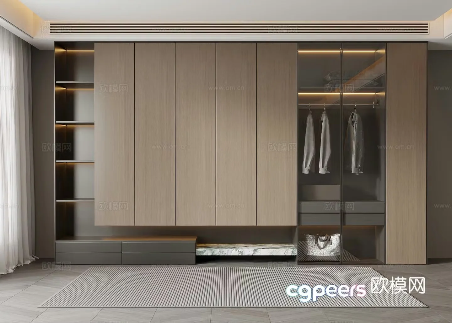 Italian wardrobe 3d model