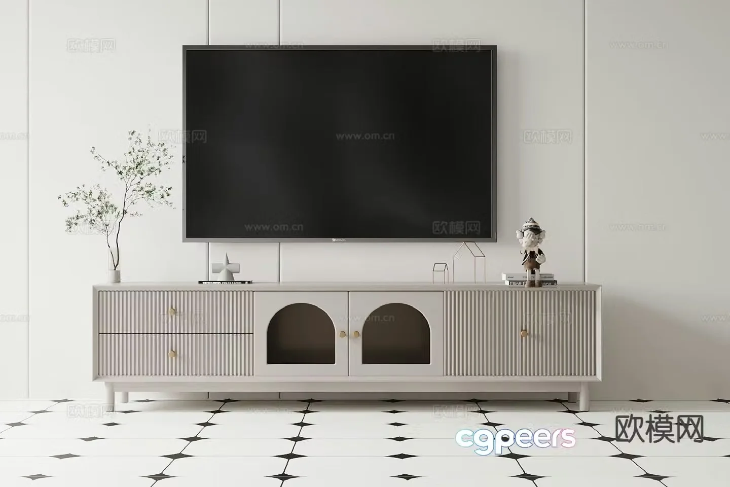 Modern TV cabinet 3d model