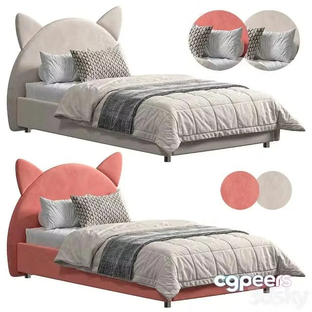 3ds Max Free – Faina Kitty cameo bed