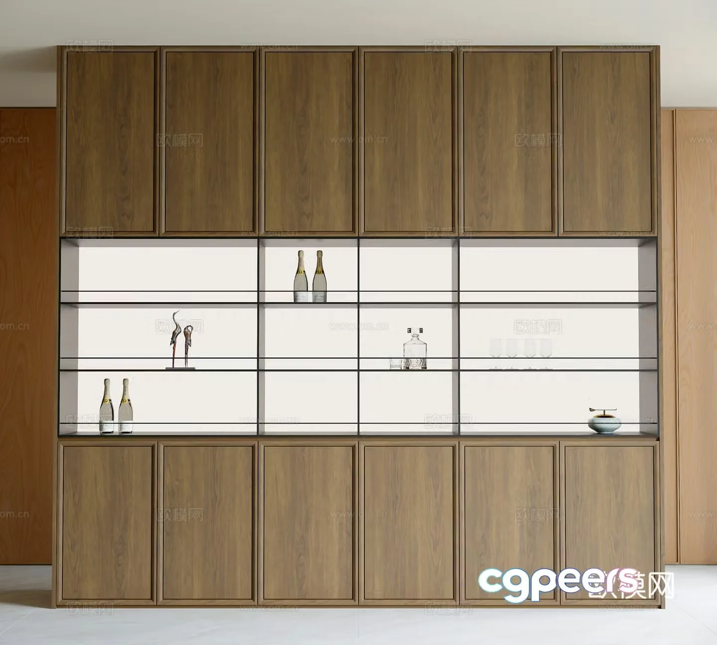 Modern sideboard 3d model