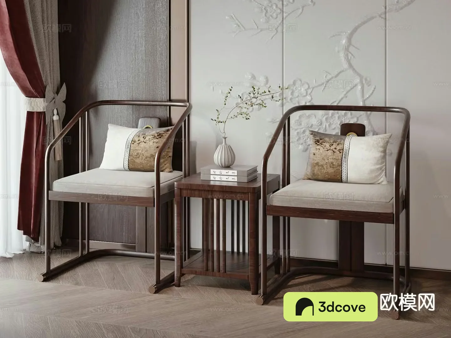 New Chinese style negotiation chair leisure chair