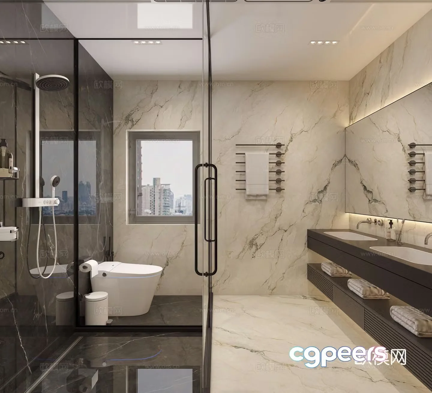 Modern bathroom 3d model