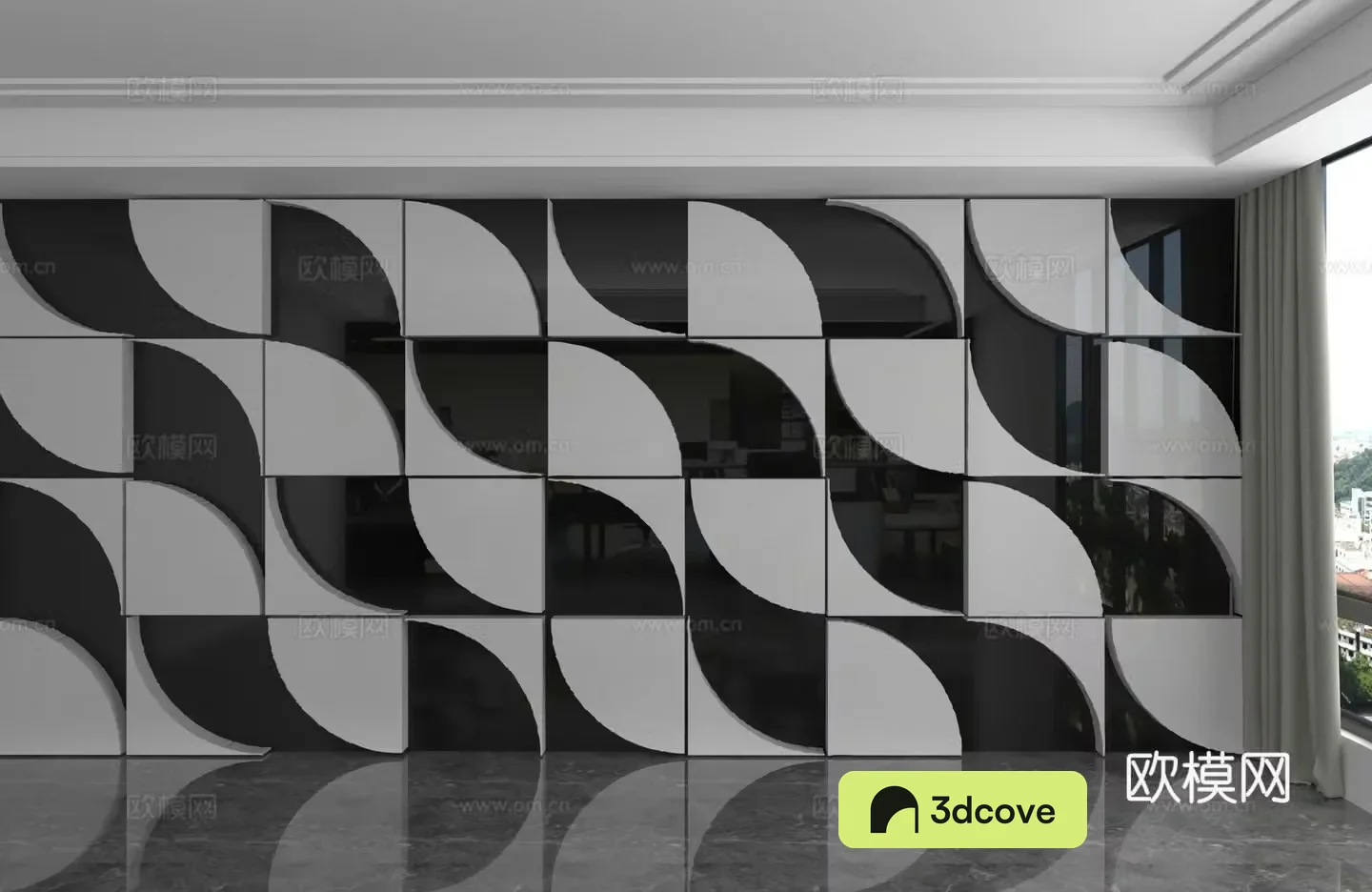 Modern background wall