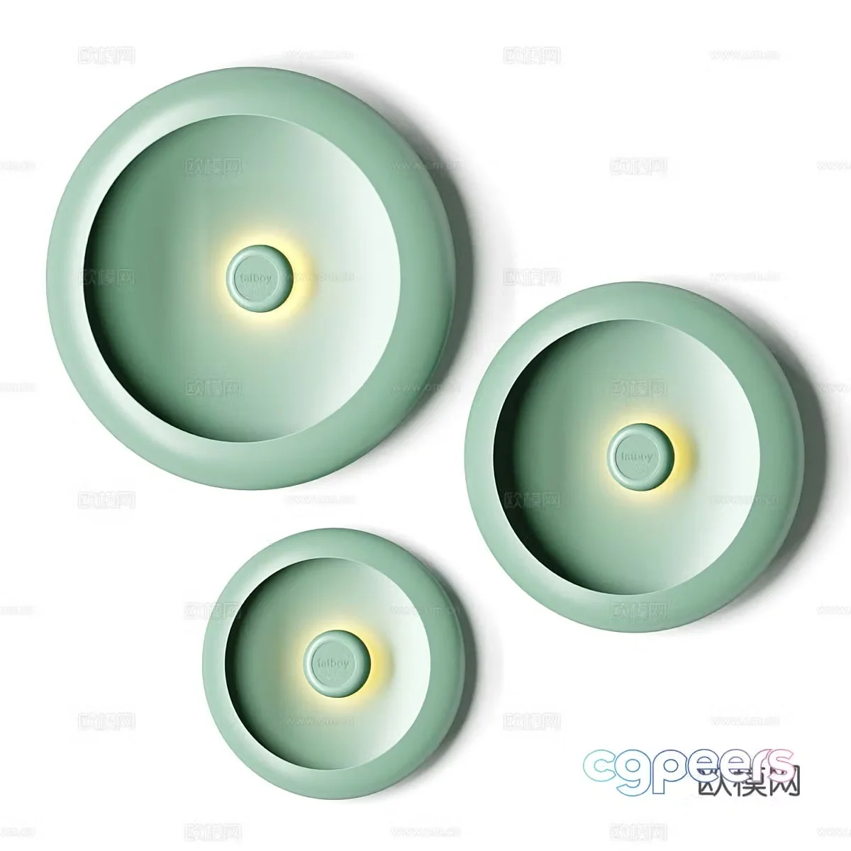 New Chinese Fatboy OLOHA Disc Wall Light 3D Model