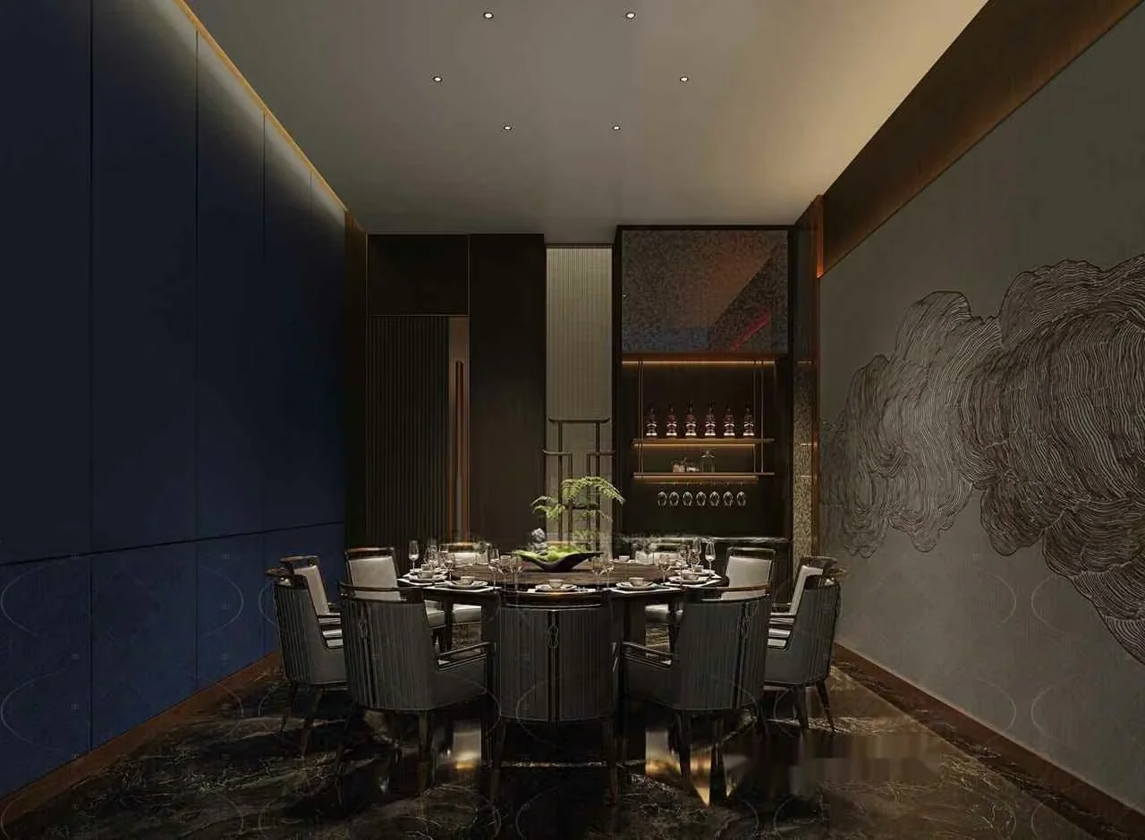 Modern Dining Room 3D Model – 14750 – VRAY Render