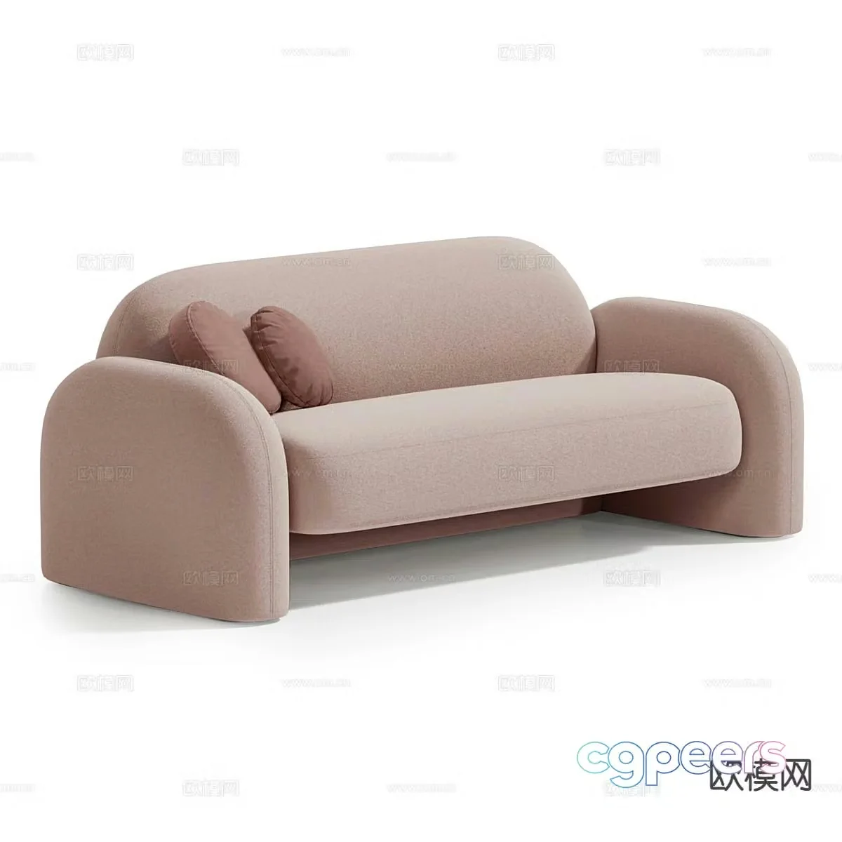 Modern love sofa 3d model